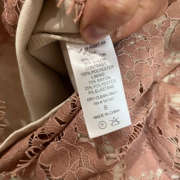 ASTR The Label Dusty Pink & Nude Criss Cross Back Mini Dress Size Small - Picture 4 of 7